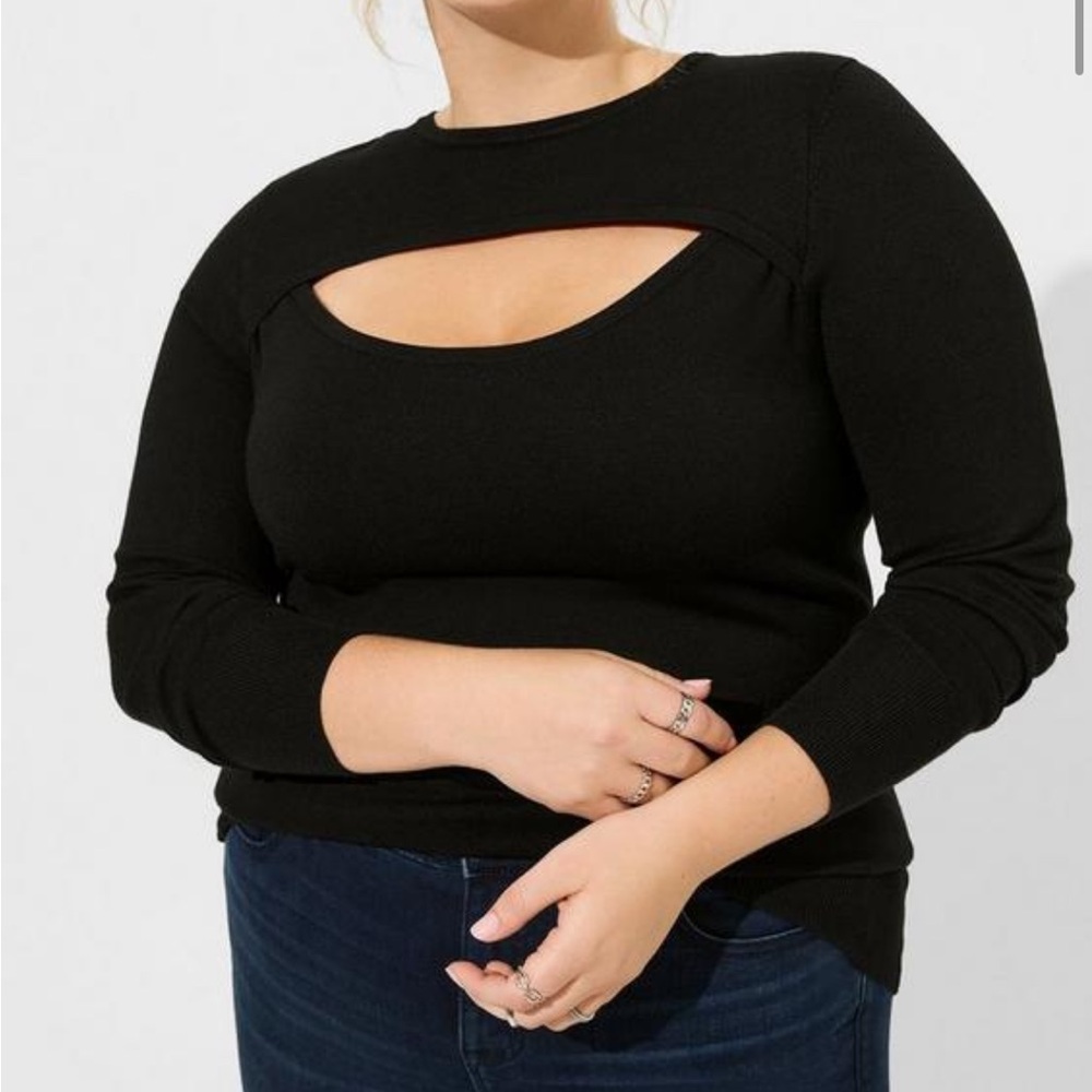 Torrid Black Crew Neck Sweater